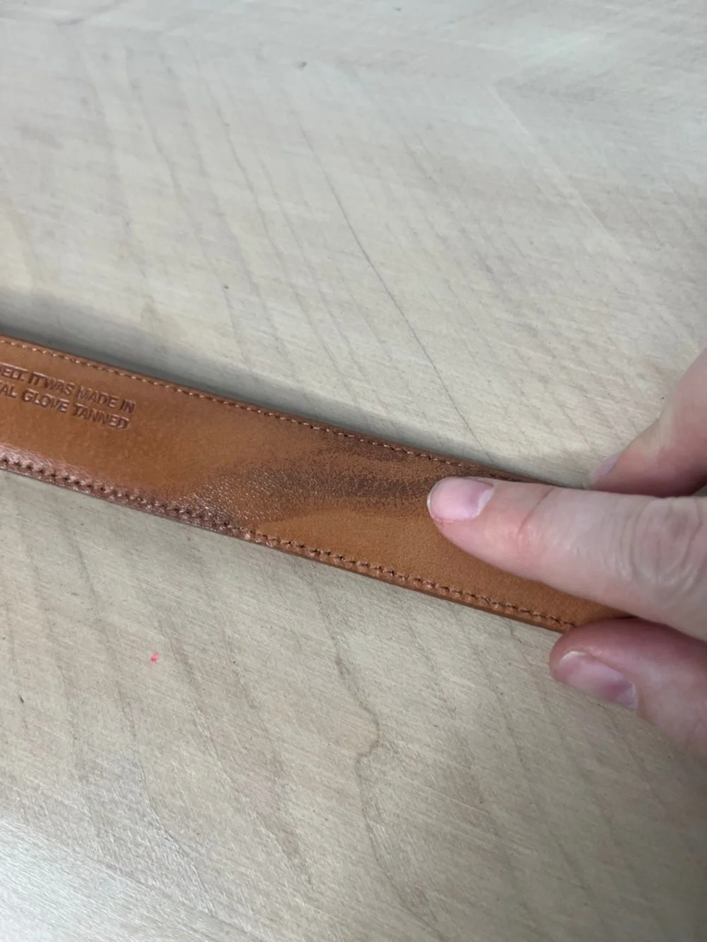 Coach British Tan Leather Belt with Brass Buckle Size 32